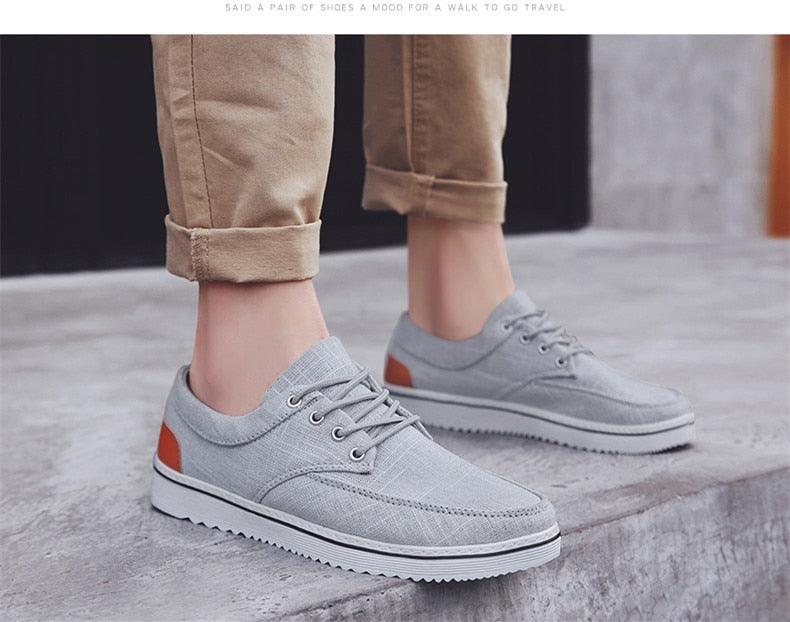 New Men's Flats High Quality Casual Shoes Handmade Shoes Casual Sports Flats Men Lightweight Comfortable Walking Shoes Outdoor Walking Sneakers For Mens