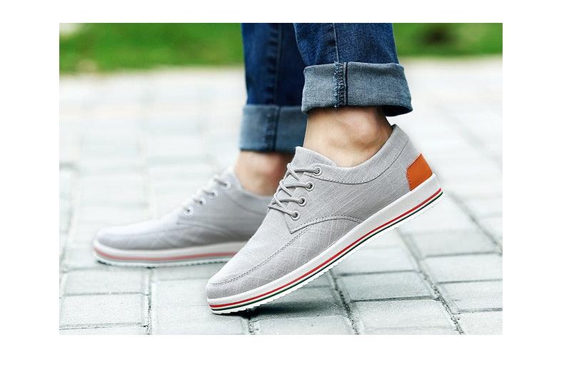 New Men's Flats High Quality Casual Shoes Handmade Shoes Casual Sports Flats Men Lightweight Comfortable Walking Shoes Outdoor Walking Sneakers For Mens