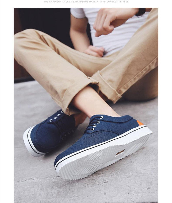 New Men's Flats High Quality Casual Shoes Handmade Shoes Casual Sports Flats Men Lightweight Comfortable Walking Shoes Outdoor Walking Sneakers For Mens