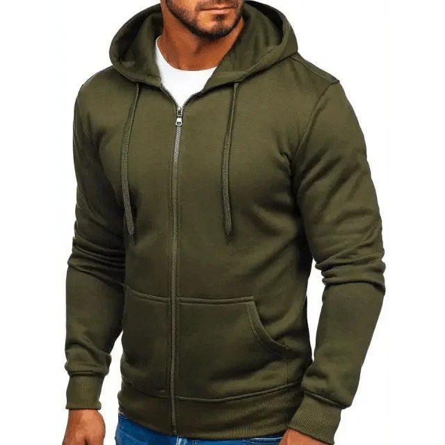 New Mens Casual Hoodies Sweatshirts Male Hooded Long Sleeve Solid Hoodie Pullover Sweater Sports Sweatshirt Hoodie for Men Black Green Solid Color Hooded Outerwear Tops