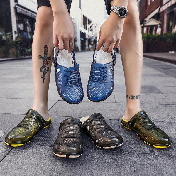 New Mens Sandals Summer Flip Flops Slippers Outdoor Beach Casual Shoes Sandals Water Shoes Outdoor Beach Yard Pool Shower Summer Sandals Outdoor Slippers