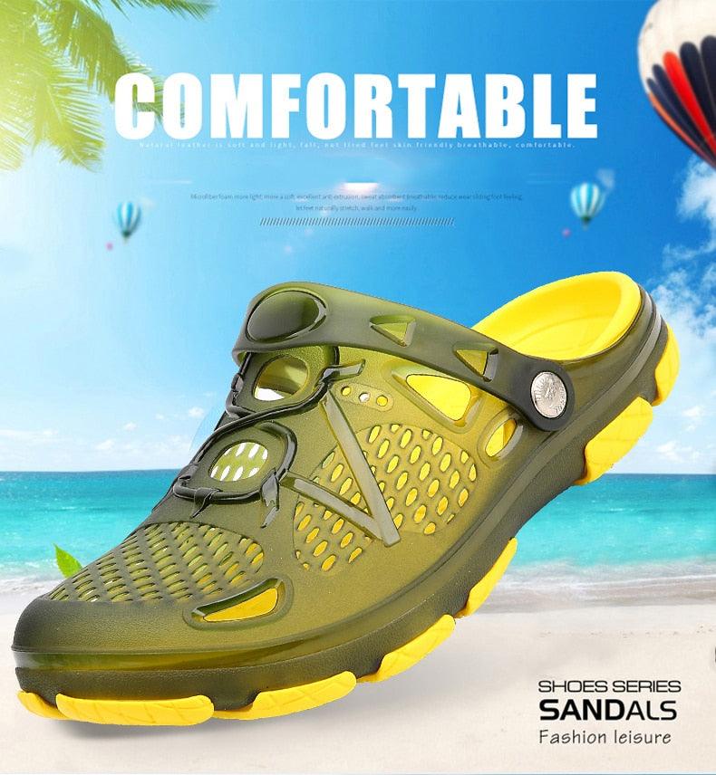 New Mens Sandals Summer Flip Flops Slippers Outdoor Beach Casual Shoes Sandals Water Shoes Outdoor Beach Yard Pool Shower Summer Sandals Outdoor Slippers