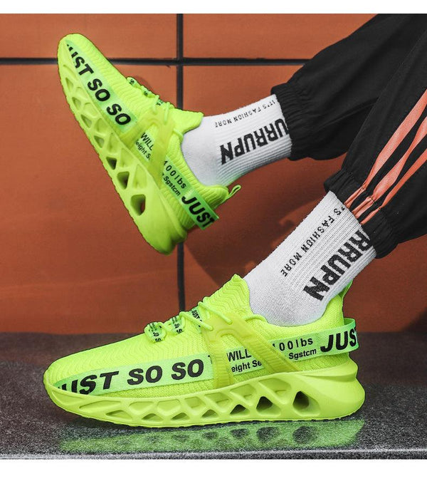 New Mens Sneakers Running Shoes Fashion Breathable Outdoor Sports Sneakers Soft Thick Bottom Athletic Men's Modern Running Sneakers For Outdoor Workout