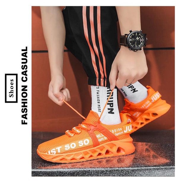 New Mens Sneakers Running Shoes Fashion Breathable Outdoor Sports Sneakers Soft Thick Bottom Athletic Men's Modern Running Sneakers For Outdoor Workout