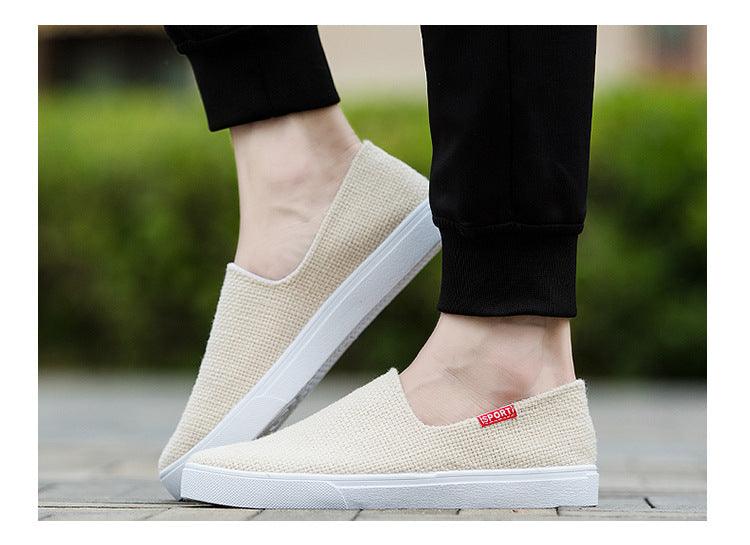 New Mens Womens Casual Flat Canvas Shoes Lightweight Elegant Shoes Men Casual Walking Sneakers Comfortable Modern White Soft Sneakers