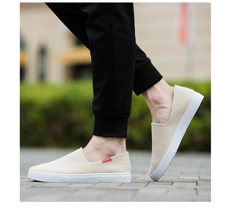 New Mens Womens Casual Flat Canvas Shoes Lightweight Elegant Shoes Men Casual Walking Sneakers Comfortable Modern White Soft Sneakers