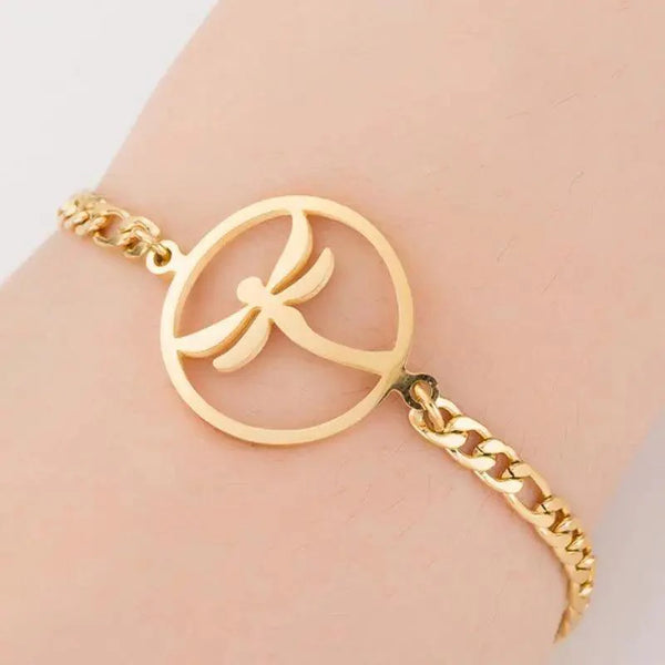 New Modern Elegant Stainless Steel Luxury Bracelet For Women Lovely Animal Butterfly Elephant Strand Bracelets Bangles Jewelry Accessories