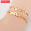 New Modern Elegant Stainless Steel Luxury Bracelet For Women Lovely Animal Butterfly Elephant Strand Bracelets Bangles Jewelry Accessories