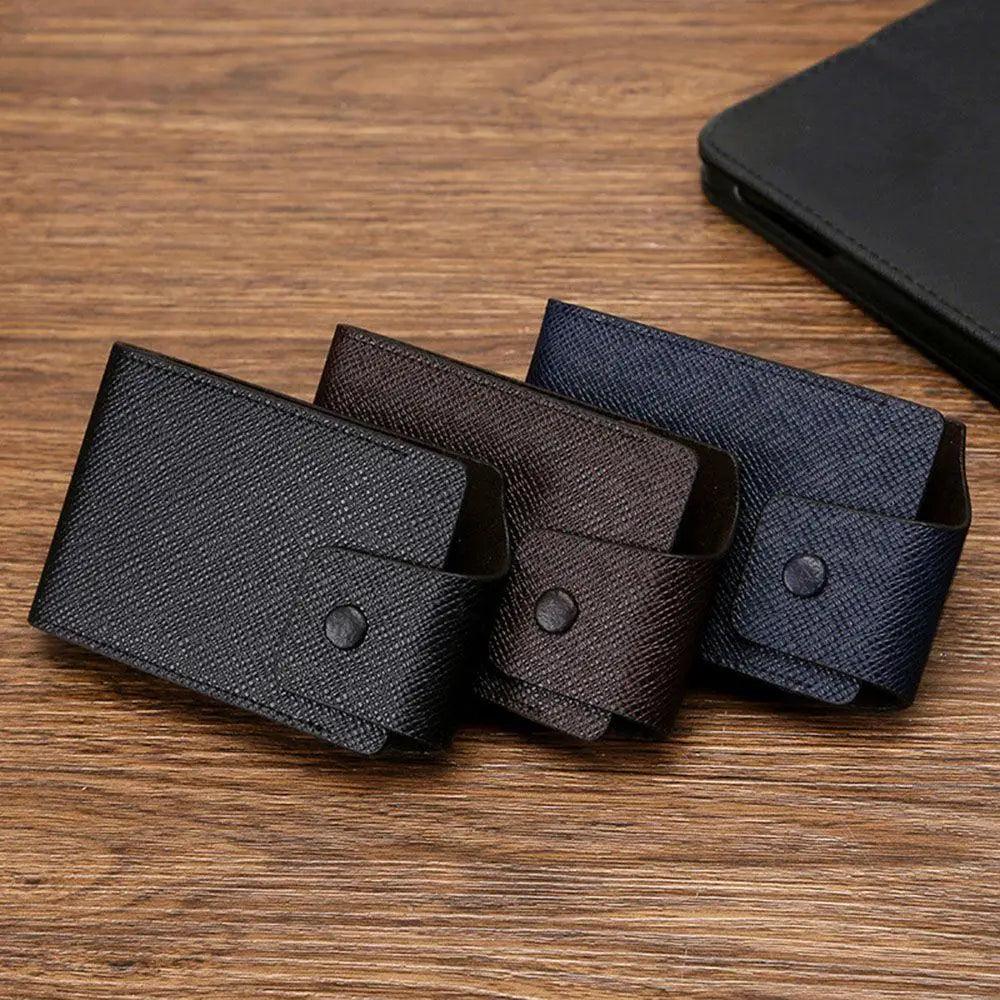 New Modern Fashion Unisex Business Leather Wallet Cool ID Credit Card Holder Name Cards Case Pocket Organizer Bag Multiple Card Slots Wallet Clip Very Light Wearable Clip