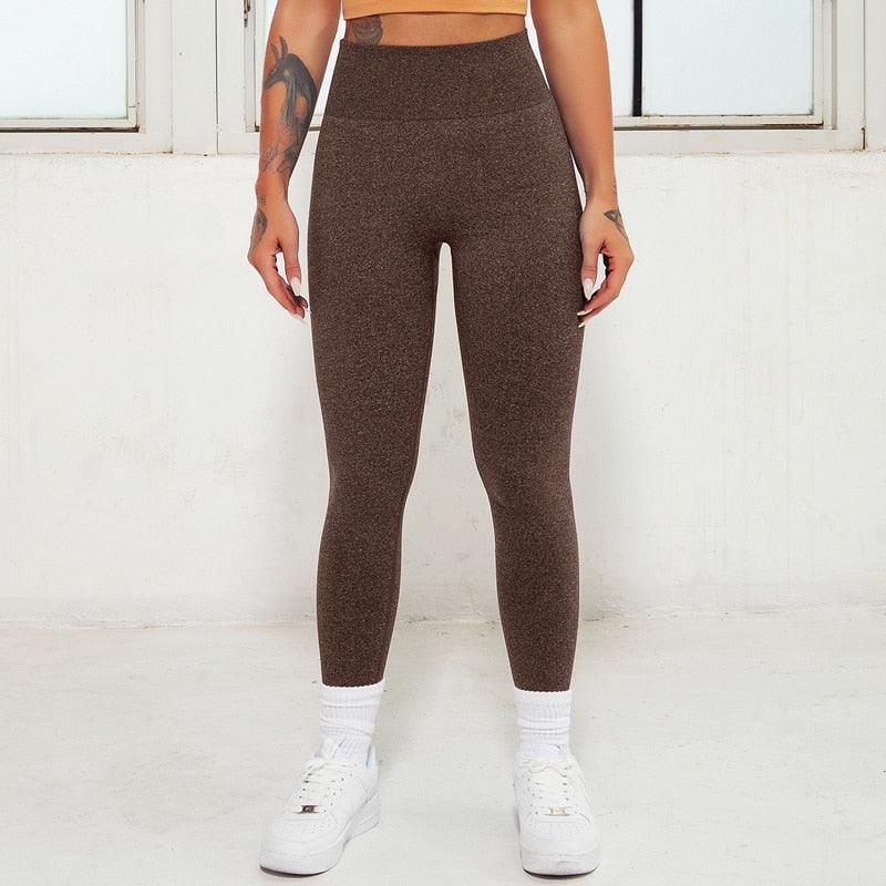 New Pink Seamless Leggings Women Workout Gym Clothing Push Up Legging Lifting Leggings For Women Seamless Workout Leggings High Waist Yoga Pants Sport Women Fitness Active Wear