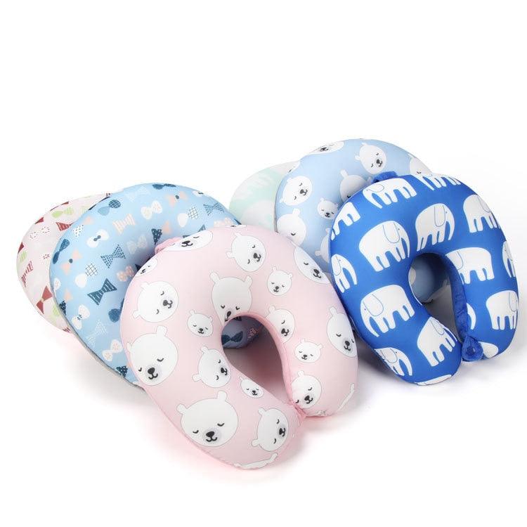 New Polar Bear And Cat U-shaped Travel Pillows For Sleeping Microbead Foam Cartoon Neck Pillow Office Airplane Soft Headrest Premium Travel Pillow Sleep with NO Neck Pain Super Soft Memory Foam Neck Pillow Easy Washing
