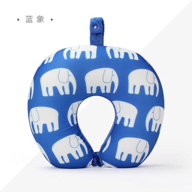 New Polar Bear And Cat U-shaped Travel Pillows For Sleeping Microbead Foam Cartoon Neck Pillow Office Airplane Soft Headrest Premium Travel Pillow Sleep with NO Neck Pain Super Soft Memory Foam Neck Pillow Easy Washing