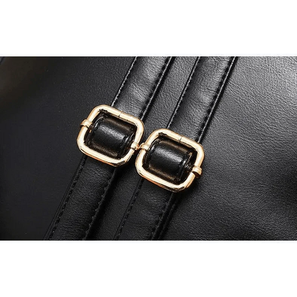 New PU Leather Business Backpacks For Ladies And Girls Fashion Designer Teenage Girls Student School Bags