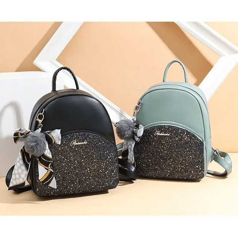 New PU Leather Business Backpacks For Ladies And Girls Fashion Designer Teenage Girls Student School Bags