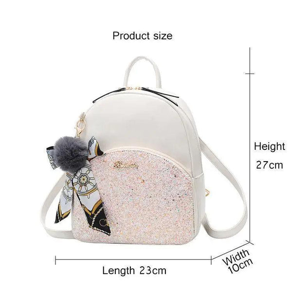 New PU Leather Business Backpacks For Ladies And Girls Fashion Designer Teenage Girls Student School Bags