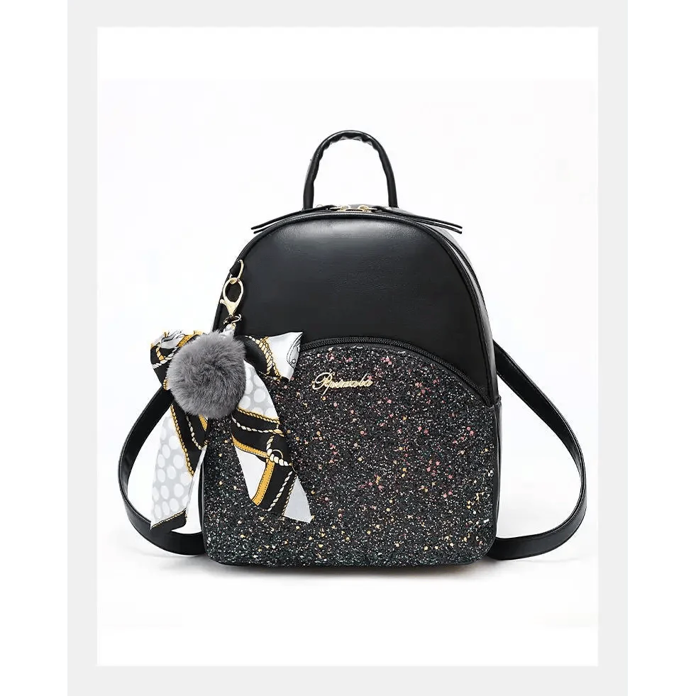 New PU Leather Business Backpacks For Ladies And Girls Fashion Designer Teenage Girls Student School Bags