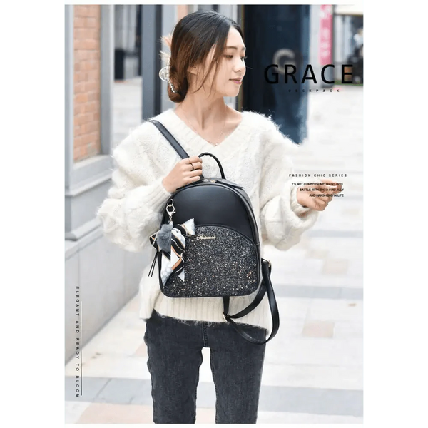 New PU Leather Business Backpacks For Ladies And Girls Fashion Designer Teenage Girls Student School Bags