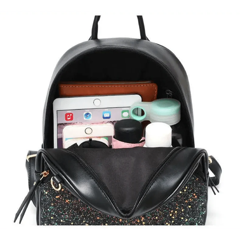 New PU Leather Business Backpacks For Ladies And Girls Fashion Designer Teenage Girls Student School Bags