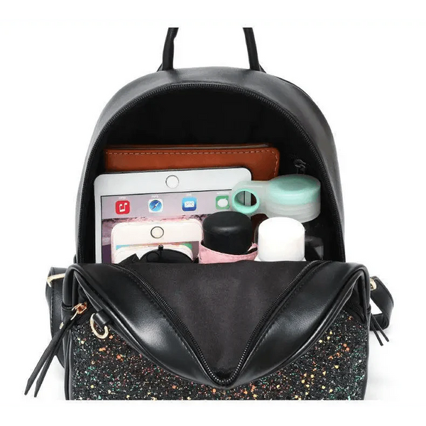 New PU Leather Business Backpacks For Ladies And Girls Fashion Designer Teenage Girls Student School Bags