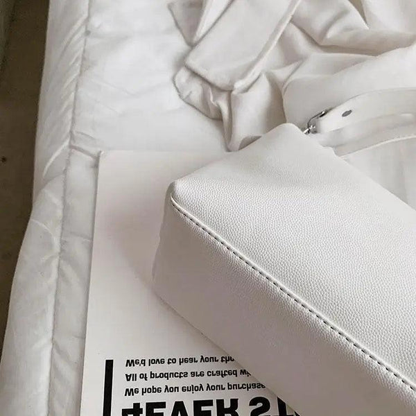 New PU Leather Shoulder Bag for Women Designer Wide Belt Handbags with Chain For Ladies