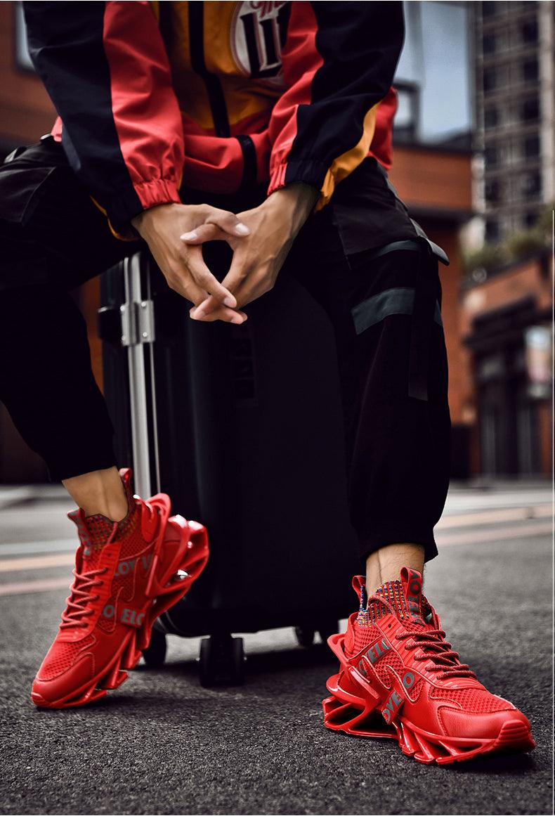 New Running Sneakers High Quality Breathable Mesh Sneakers For Jogging Walking Athletics Trainer Sports Men's Running Shoes Non Slip Athletic Tennis Walking Sneakers