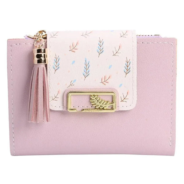 New Short PU Leather Clutch Bags Card Holder Wallet And  Small Coin Purse for Women And Girls
