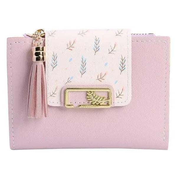 New Short PU Leather Clutch Bags Card Holder Wallet And  Small Coin Purse for Women And Girls