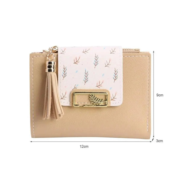 New Short PU Leather Clutch Bags Card Holder Wallet And  Small Coin Purse for Women And Girls