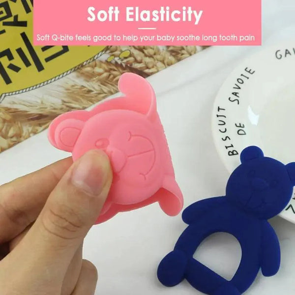 New Silicone Baby Teethers Cute Bear Shape Kids Teethers Safety Children Teething Infants Chewing Toys Newborn Dental Care