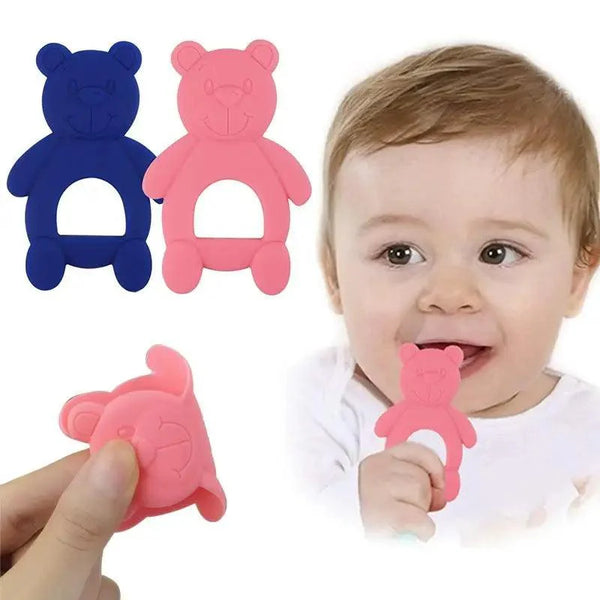 New Silicone Baby Teethers Cute Bear Shape Kids Teethers Safety Children Teething Infants Chewing Toys Newborn Dental Care