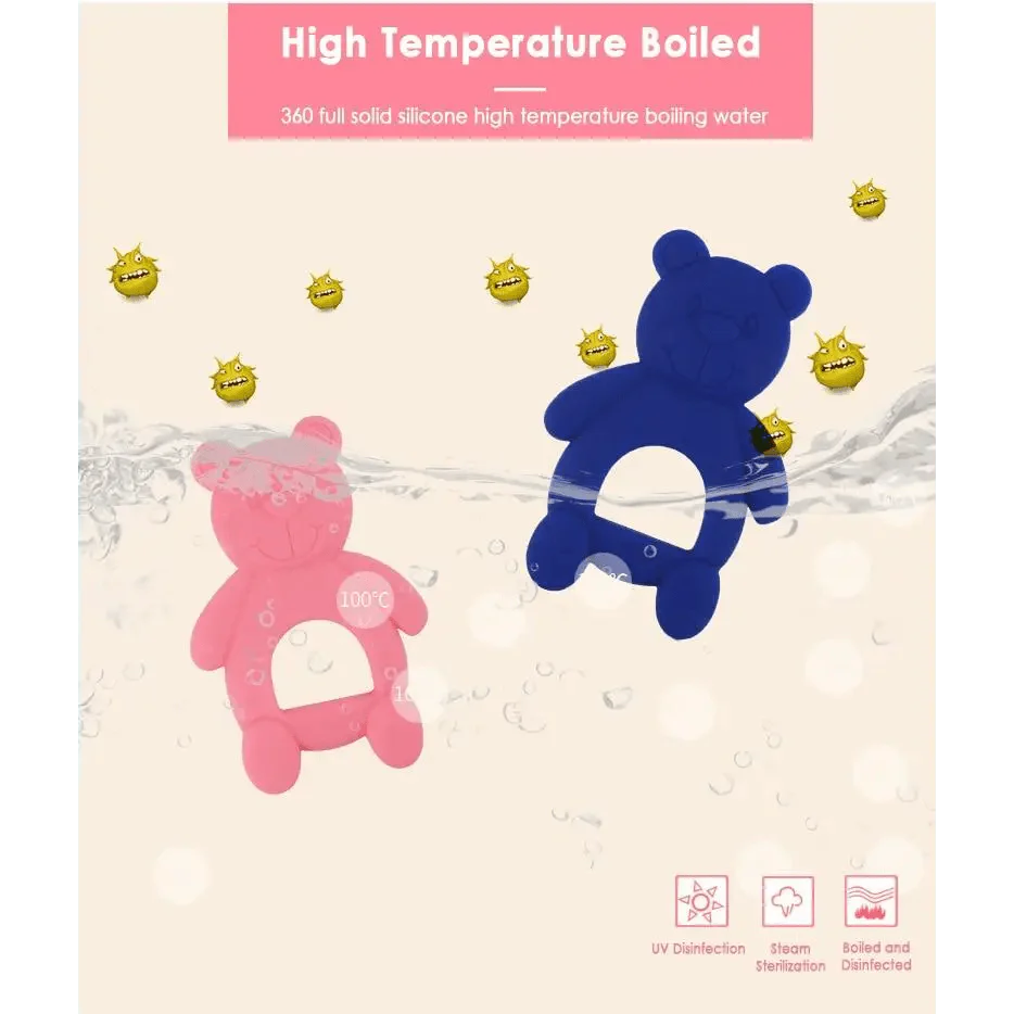 New Silicone Baby Teethers Cute Bear Shape Kids Teethers Safety Children Teething Infants Chewing Toys Newborn Dental Care