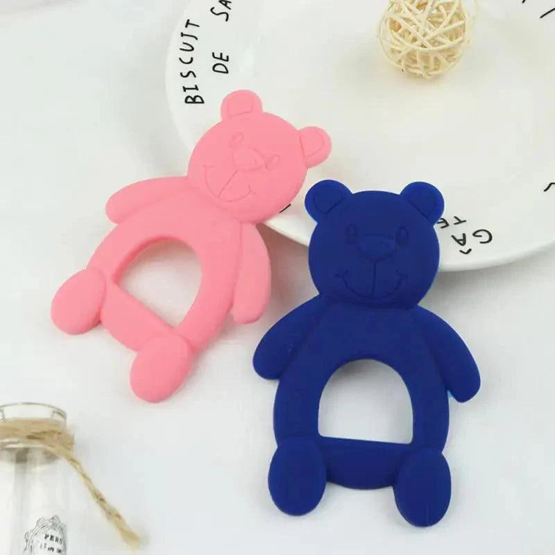 New Silicone Baby Teethers Cute Bear Shape Kids Teethers Safety Children Teething Infants Chewing Toys Newborn Dental Care