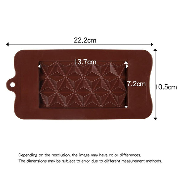 New Silicone Chocolate Mold Triangular Baking Tools Non-Stick Silicone Cake Mould Jelly Candy 3D Molds Kitchen Accessories Break Apart Chocolate Molds Silicone Deep Candy Bar Molds Silicone Shapes