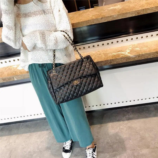 Women Pu Leather Shoulder Bag Fashionable Designer Luxury Female Large Capacity Crossbody Bag