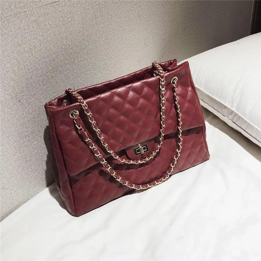 Women Pu Leather Shoulder Bag Fashionable Designer Luxury Female Large Capacity Crossbody Bag