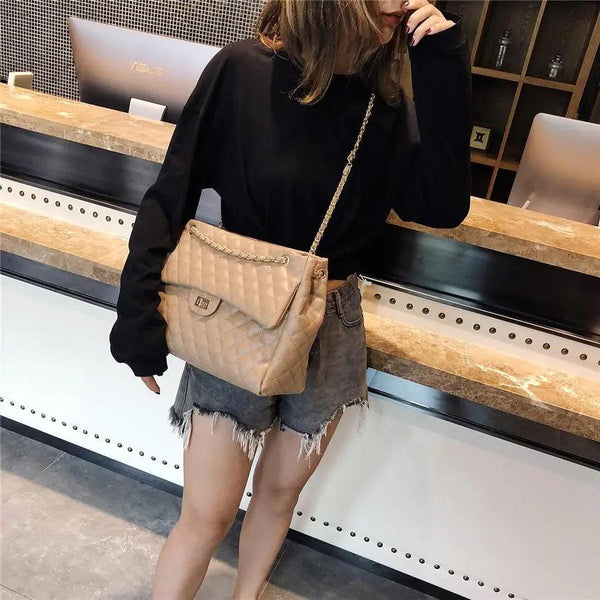 Women Pu Leather Shoulder Bag Fashionable Designer Luxury Female Large Capacity Crossbody Bag