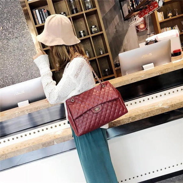 Women Pu Leather Shoulder Bag Fashionable Designer Luxury Female Large Capacity Crossbody Bag