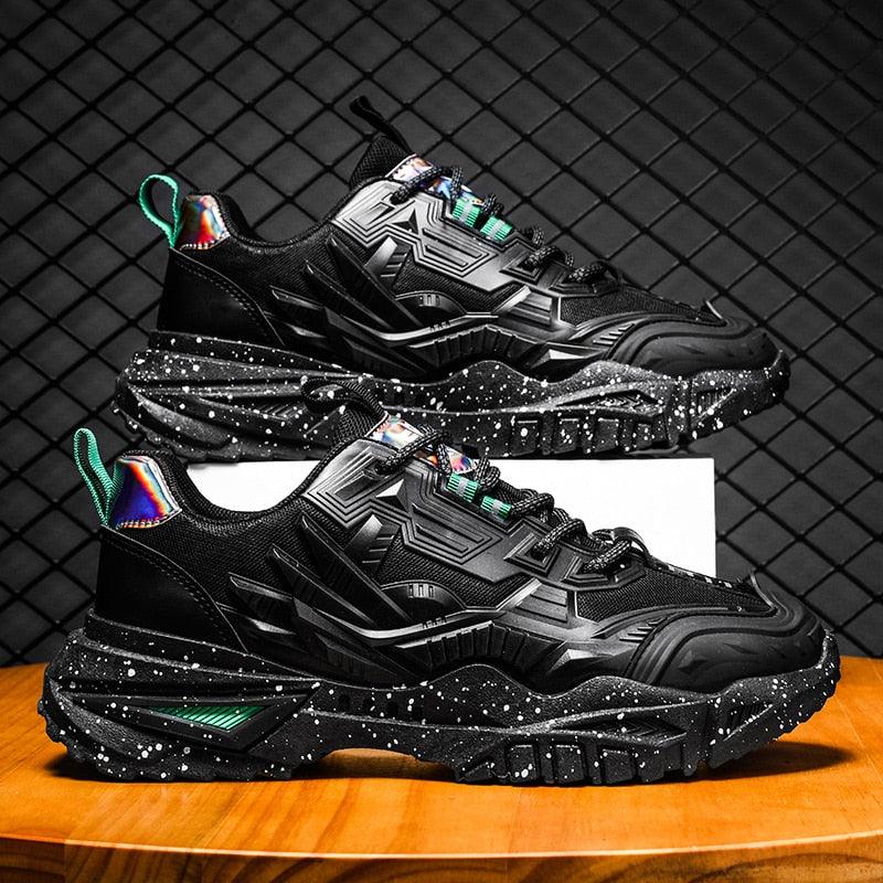 New Sports Mens Flats Sneakers Modern Design Man Running Shoes Mixed Colors Fashion Sports Black Popular Style Running Casual Walking Sneakers