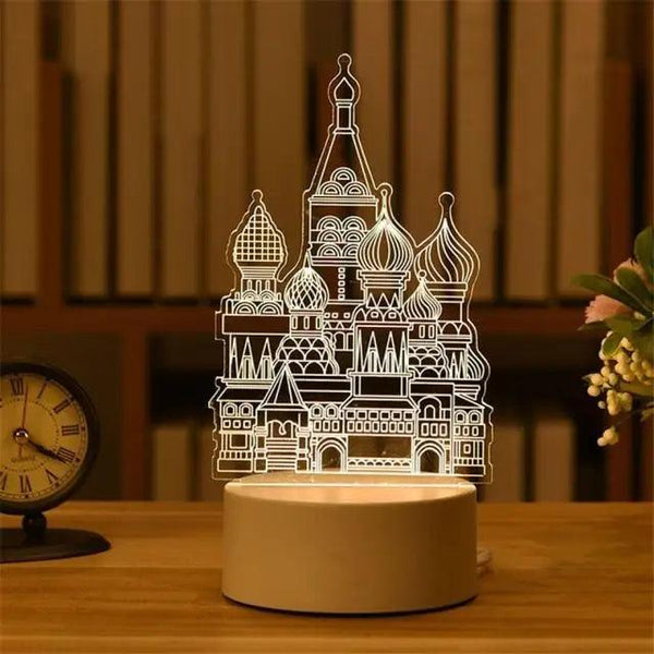 New Sterlling Romantic Love 3D Lamp Heart-shaped Balloon Acrylic LED Night Light Decorative Table Lamp Valentine's Day Sweetheart Wife's Gift