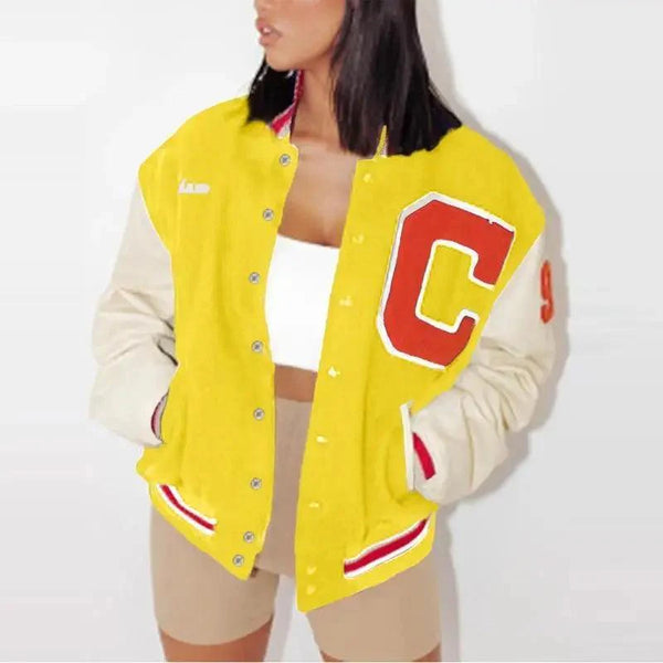 New Stunning Winter Printed Casual Loose Long Sleeve Windbreaker Jacket Trend Hooded Jacket Fashion For Women And Girls