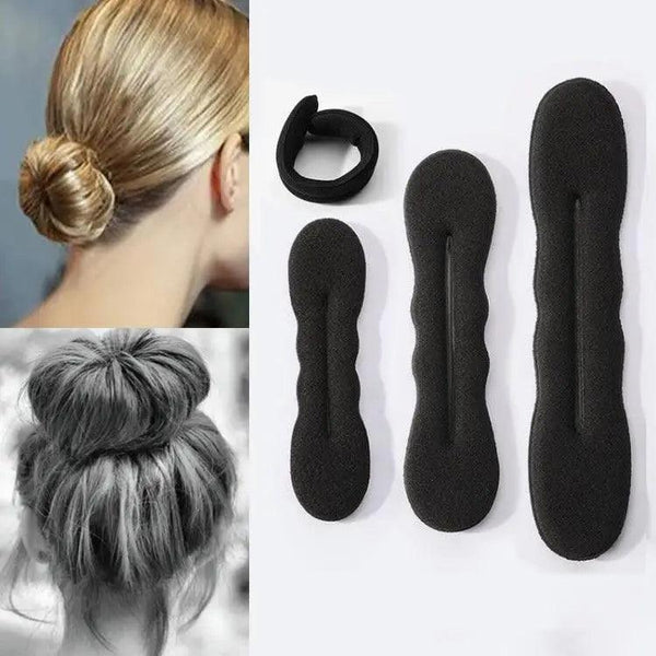 New Style  Black Hair Styling Bun Curler Classic Magic Hair Bun Maker Foam Sponge Bun Twist Hair Shaper For Women