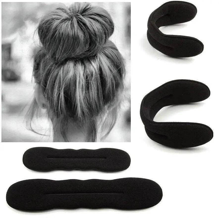 New Style  Black Hair Styling Bun Curler Classic Magic Hair Bun Maker Foam Sponge Bun Twist Hair Shaper For Women