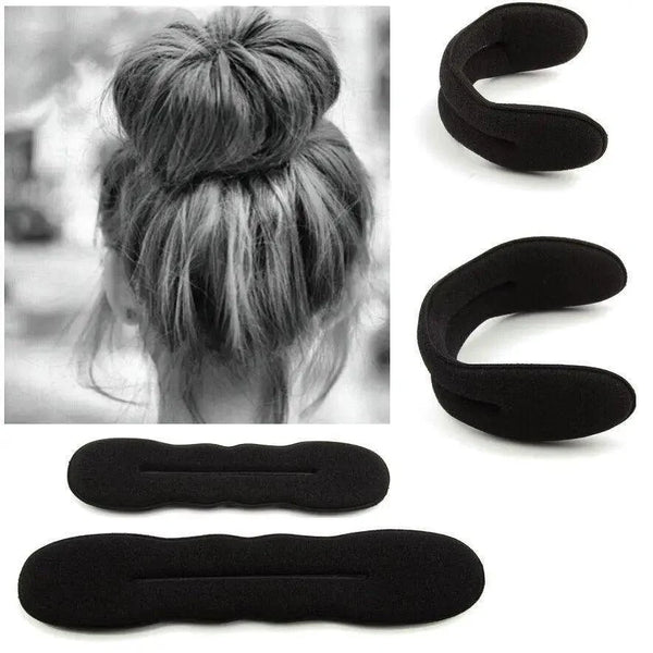 New Style  Black Hair Styling Bun Curler Classic Magic Hair Bun Maker Foam Sponge Bun Twist Hair Shaper For Women
