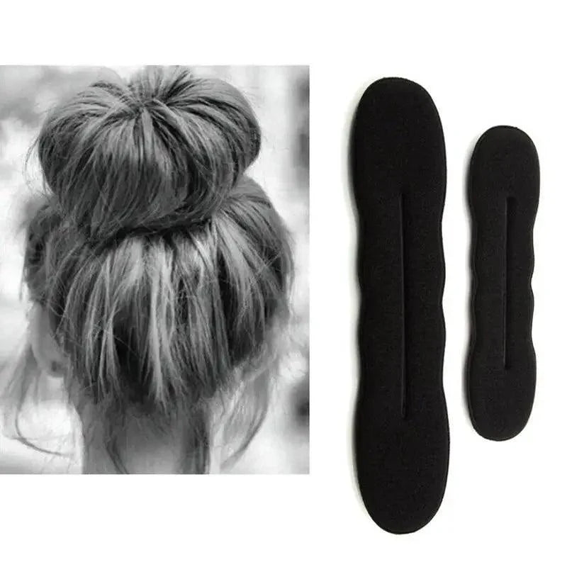 New Style  Black Hair Styling Bun Curler Classic Magic Hair Bun Maker Foam Sponge Bun Twist Hair Shaper For Women