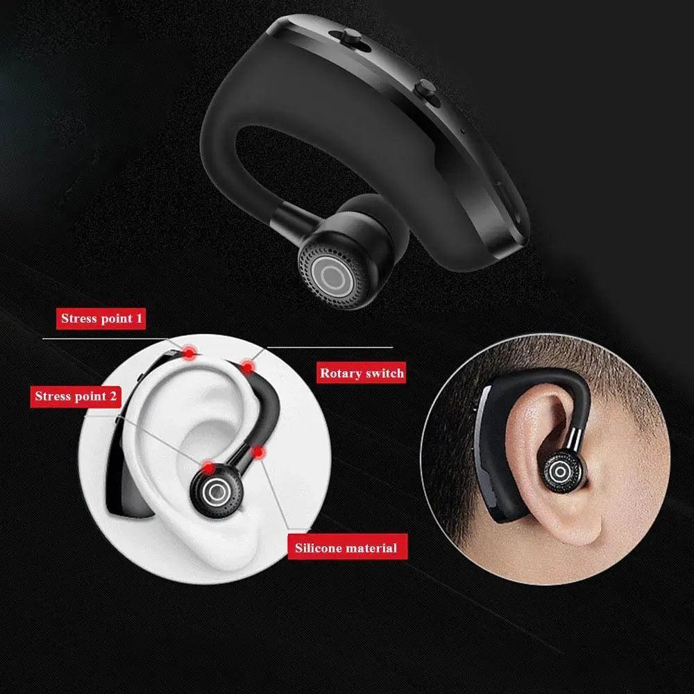 Bluetooth Headphones Hands Free Wireless Business Headset With Mic Voice Control Headphone For Drive