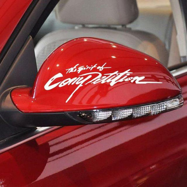 New Style Car Styling Creative The Spirit of Competition Sport Style Car Body Car Front Cover Sticker Decal Reflective Sticker Auto Light Eyebrow Reflective Decals Car Bumper Stickers Decorative Rear Mirror Vinyl Decal