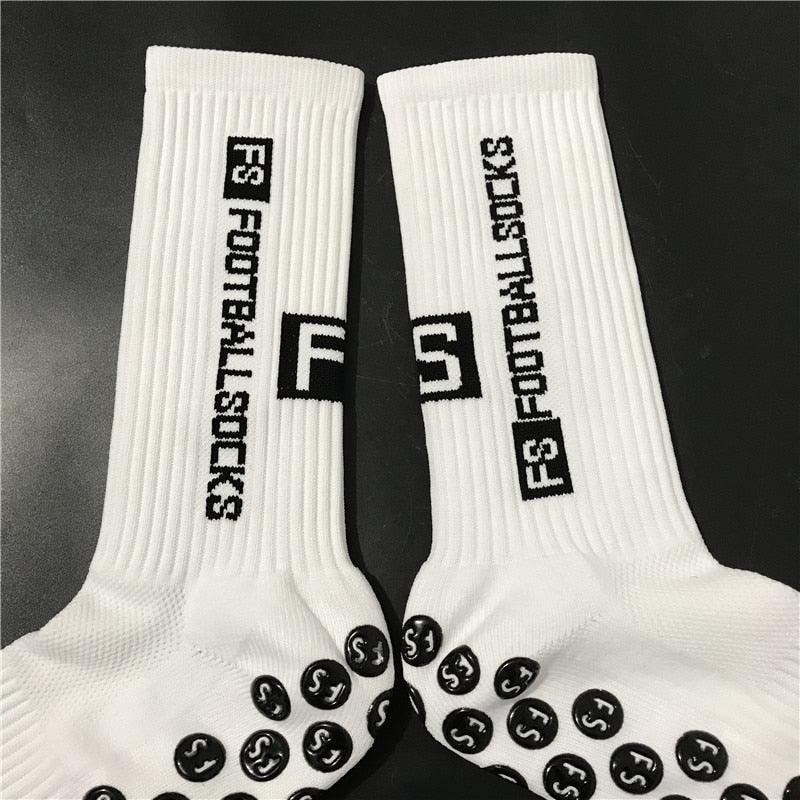 Unisex Cycling Socks Football Socks Round Silicone Suction Cup Grip Anti Slip Soccer Socks Sports Baseball Rugby Socks For Men And Women