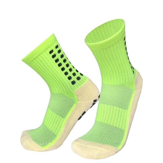 Unisex Cycling Socks Football Socks Round Silicone Suction Cup Grip Anti Slip Soccer Socks Sports Baseball Rugby Socks For Men And Women