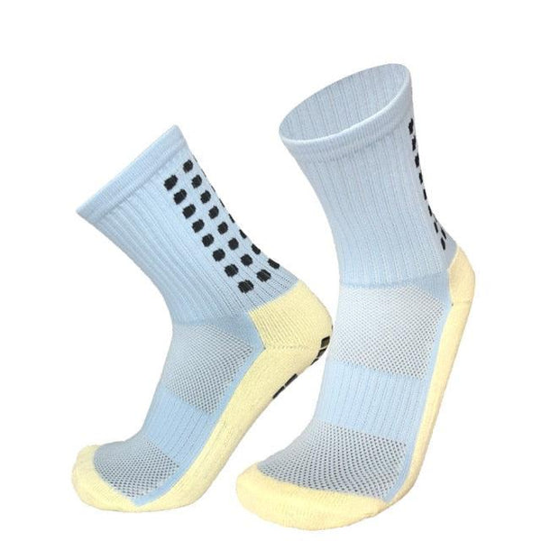 Unisex Cycling Socks Football Socks Round Silicone Suction Cup Grip Anti Slip Soccer Socks Sports Baseball Rugby Socks For Men And Women