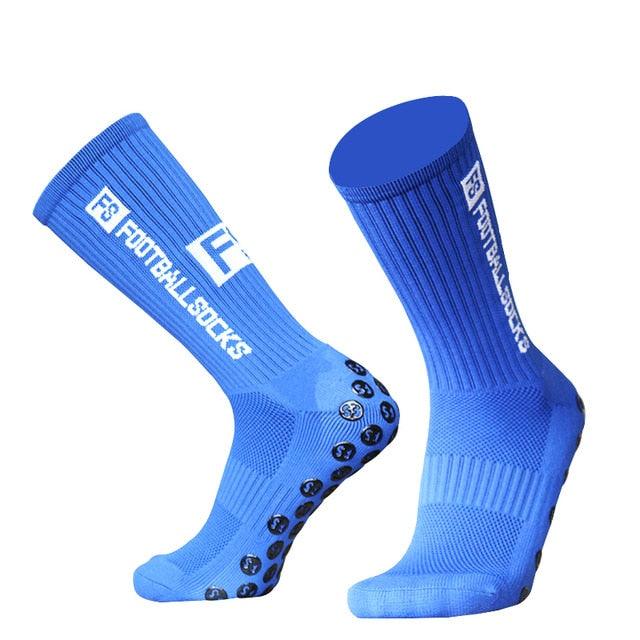 Unisex Cycling Socks Football Socks Round Silicone Suction Cup Grip Anti Slip Soccer Socks Sports Baseball Rugby Socks For Men And Women